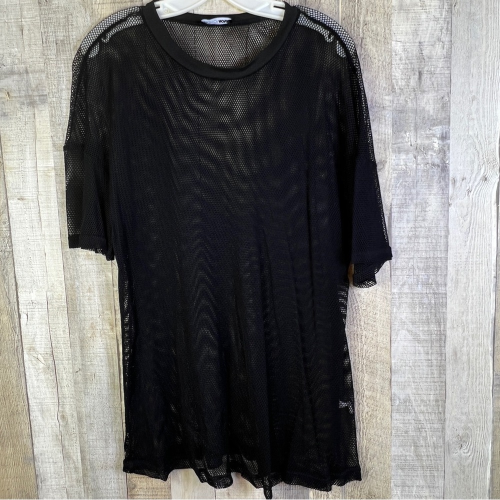 Fashion Nova Size Large Oversized Open Mesh Overpiece/Coverup for Bathin…